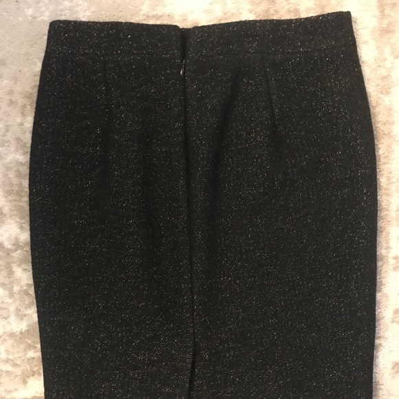 J. Crew wool pencil skirt with gold thread - Picture 2 of 4